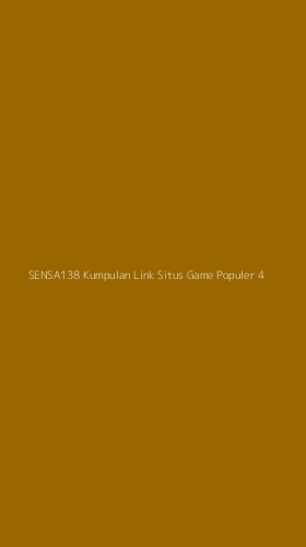 Tampilan Antarmuka Aplikasi Sensa138 Kumpulan Link Situs Game Populer - 4