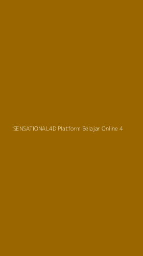 Tampilan Antarmuka Aplikasi Sensational4d Platform Belajar Online - 4