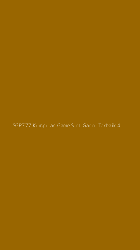 Tampilan Antarmuka Aplikasi Sgp777 Kumpulan Game Slot Gacor Terbaik - 4