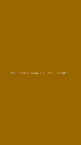 Tampilan Antarmuka Aplikasi Siap4d Portal Informasi Game Online Terupdate - 1