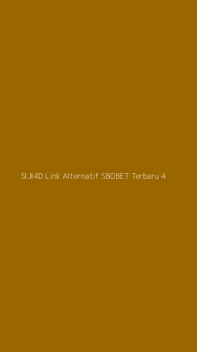 Tampilan Antarmuka Aplikasi Siji4d Link Alternatif Sbobet Terbaru - 4