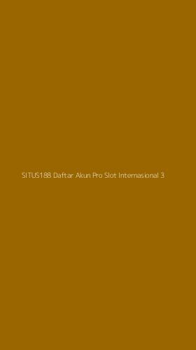 Tampilan Antarmuka Aplikasi Situs188 Daftar Akun Pro Slot Internasional - 3