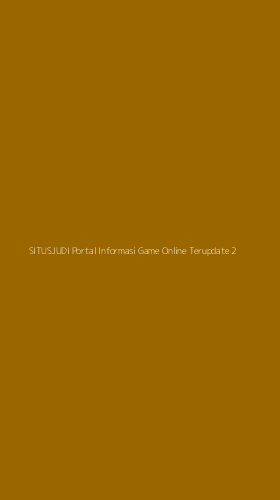 Tampilan Antarmuka Aplikasi Situsjudi Portal Informasi Game Online Terupdate - 2