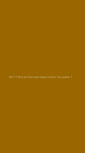 Tampilan Antarmuka Aplikasi Sky77 Portal Informasi Game Online Terupdate - 1
