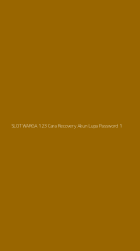 Tampilan Antarmuka Aplikasi Slot Warga 123 Cara Recovery Akun Lupa Password - 1