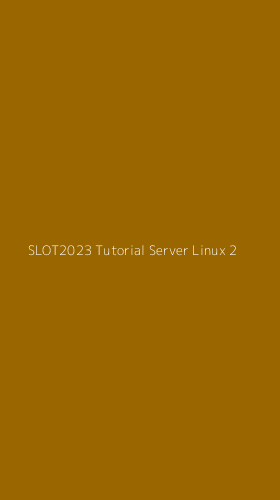 Tampilan Antarmuka Aplikasi Slot2023 Tutorial Server Linux - 2