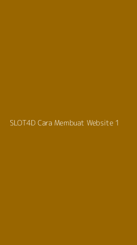Tampilan Antarmuka Aplikasi Slot4d Cara Membuat Website - 1