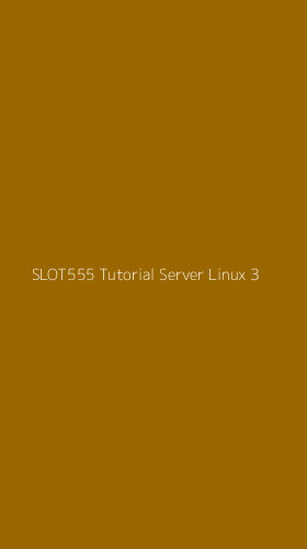 Tampilan Antarmuka Aplikasi Slot555 Tutorial Server Linux - 3