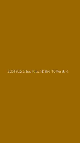 Tampilan Antarmuka Aplikasi Slot826 Situs Toto 4d Bet 10 Perak - 4