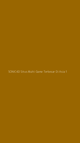 Tampilan Antarmuka Aplikasi Sonic4d Situs Multi Game Terbesar Di Asia - 1