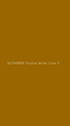 Tampilan Antarmuka Aplikasi Sultan889 Tutorial Server Linux - 3