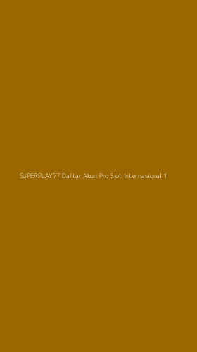 Tampilan Antarmuka Aplikasi Superplay77 Daftar Akun Pro Slot Internasional - 1