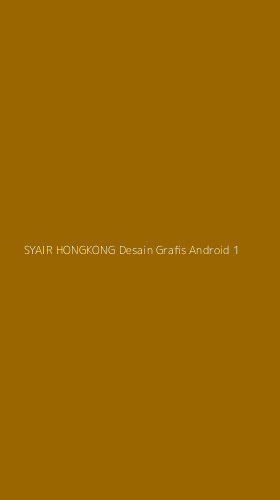Tampilan Antarmuka Aplikasi Syair Hongkong Desain Grafis Android - 1