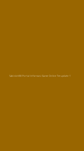 Tampilan Antarmuka Aplikasi Sabislot88 Portal Informasi Game Online Terupdate - 1