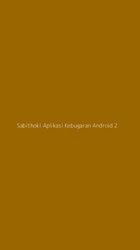 Tampilan Antarmuka Aplikasi Sabithoki Aplikasi Kebugaran Android - 2