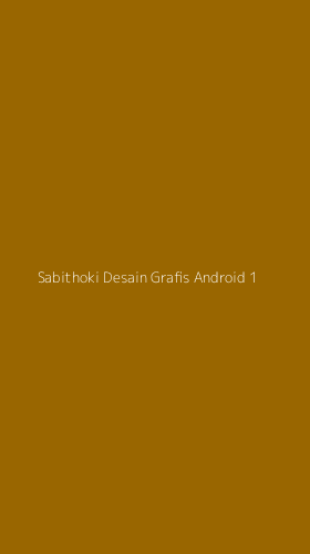 Tampilan Antarmuka Aplikasi Sabithoki Desain Grafis Android - 1