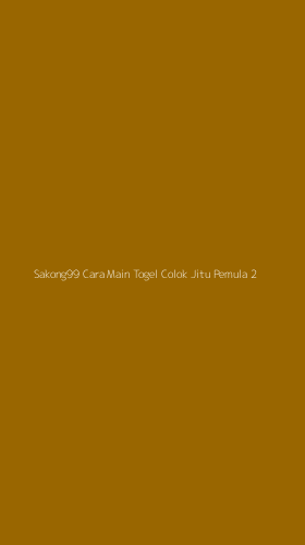 Tampilan Antarmuka Aplikasi Sakong99 Cara Main Togel Colok Jitu Pemula - 2
