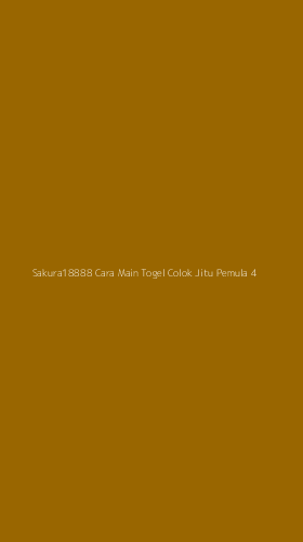 Tampilan Antarmuka Aplikasi Sakura18888 Cara Main Togel Colok Jitu Pemula - 4