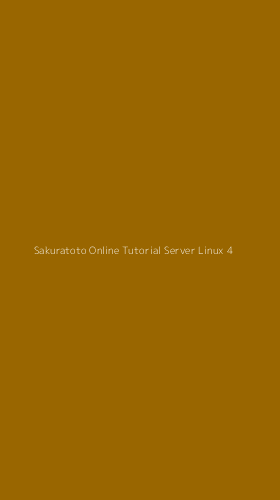 Tampilan Antarmuka Aplikasi Sakuratoto Online Tutorial Server Linux - 4