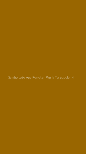 Tampilan Antarmuka Aplikasi Sambeltoto App Pemutar Musik Terpopuler - 4