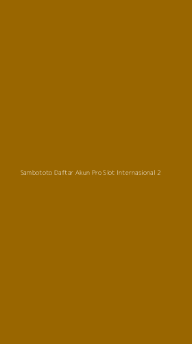 Tampilan Antarmuka Aplikasi Sambototo Daftar Akun Pro Slot Internasional - 2