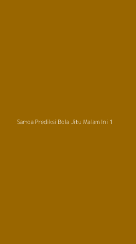 Tampilan Antarmuka Aplikasi Samoa Prediksi Bola Jitu Malam Ini - 1