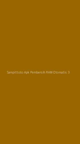 Tampilan Antarmuka Aplikasi Sampittoto Apk Pembersih Ram Otomatis - 3
