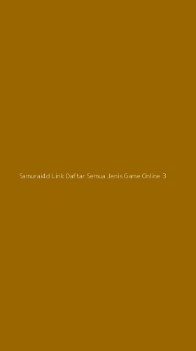 Tampilan Antarmuka Aplikasi Samurai4d Link Daftar Semua Jenis Game Online - 3