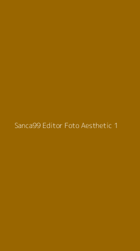 Tampilan Antarmuka Aplikasi Sanca99 Editor Foto Aesthetic - 1