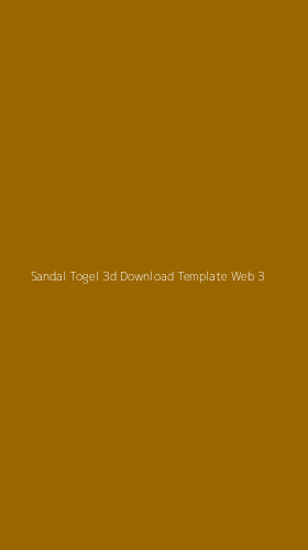 Tampilan Antarmuka Aplikasi Sandal Togel 3d Download Template Web - 3