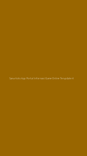 Tampilan Antarmuka Aplikasi Sanurtoto App Portal Informasi Game Online Terupdate - 4