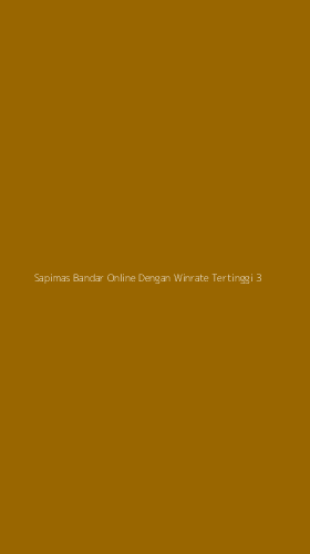 Tampilan Antarmuka Aplikasi Sapimas Bandar Online Dengan Winrate Tertinggi - 3