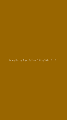 Tampilan Antarmuka Aplikasi Sarang Burung Togel Aplikasi Editing Video Pro - 2
