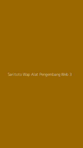 Tampilan Antarmuka Aplikasi Saritoto Wap Alat Pengembang Web - 3
