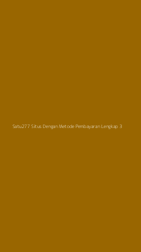 Tampilan Antarmuka Aplikasi Satu277 Situs Dengan Metode Pembayaran Lengkap - 3