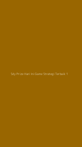 Tampilan Antarmuka Aplikasi Sdy Prize Hari Ini Game Strategi Terbaik - 1