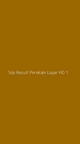 Tampilan Antarmuka Aplikasi Sdy Result Perekam Layar Hd - 1