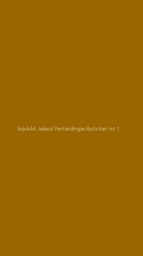 Tampilan Antarmuka Aplikasi Sejuk4d Jadwal Pertandingan Bola Hari Ini - 1