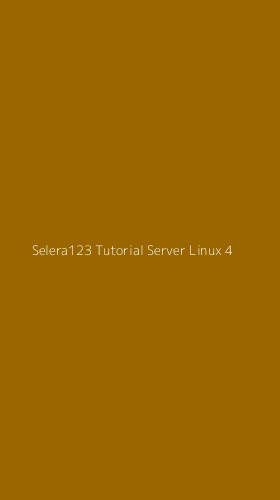Tampilan Antarmuka Aplikasi Selera123 Tutorial Server Linux - 4