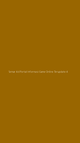 Tampilan Antarmuka Aplikasi Semar 4d Portal Informasi Game Online Terupdate - 4
