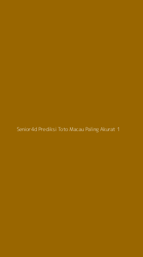 Tampilan Antarmuka Aplikasi Senior4d Prediksi Toto Macau Paling Akurat - 1