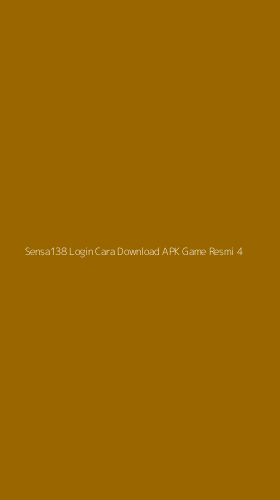 Tampilan Antarmuka Aplikasi Sensa138 Login Cara Download Apk Game Resmi - 4