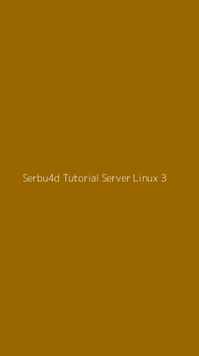 Tampilan Antarmuka Aplikasi Serbu4d Tutorial Server Linux - 3