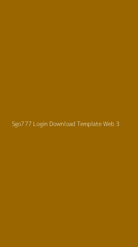 Tampilan Antarmuka Aplikasi Sgo777 Login Download Template Web - 3