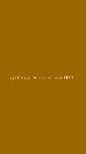 Tampilan Antarmuka Aplikasi Sgp Minggu Perekam Layar Hd - 1