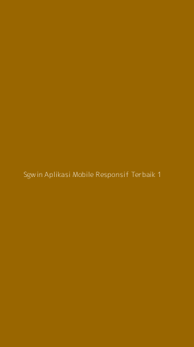 Tampilan Antarmuka Aplikasi Sgwin Aplikasi Mobile Responsif Terbaik - 1