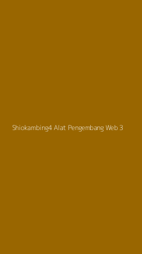 Tampilan Antarmuka Aplikasi Shiokambing4 Alat Pengembang Web - 3
