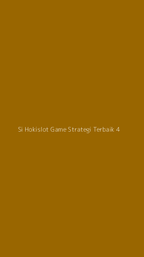 Tampilan Antarmuka Aplikasi Si Hokislot Game Strategi Terbaik - 4