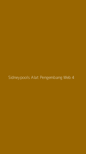 Tampilan Antarmuka Aplikasi Sidneypools Alat Pengembang Web - 4