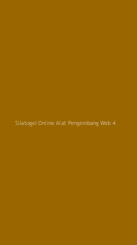Tampilan Antarmuka Aplikasi Silatogel Online Alat Pengembang Web - 4